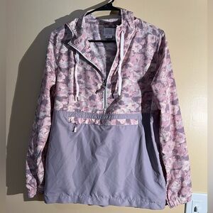 Women’s Empyre Clothing Pastel Pink Grey Floral Lightweight Pullover Size Small